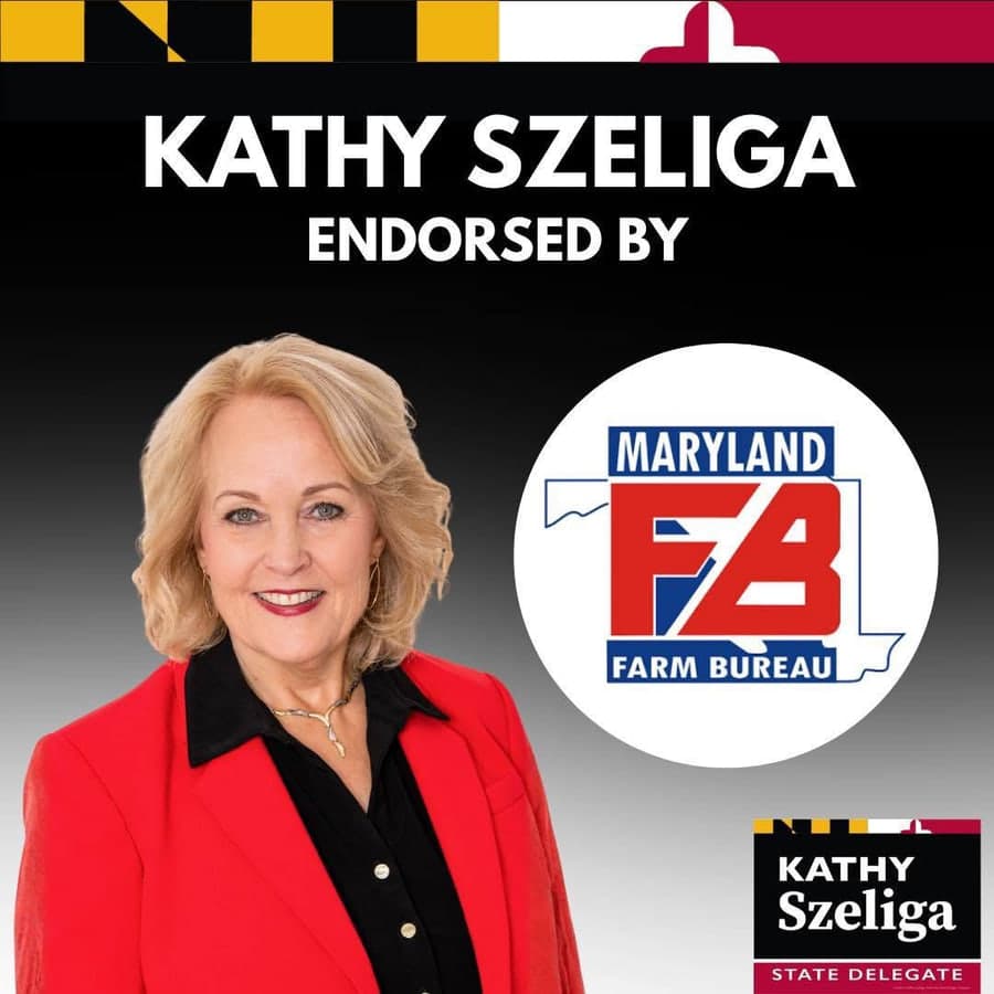 Kathy Szeliga endorsed by the Maryland Farm Bureau.