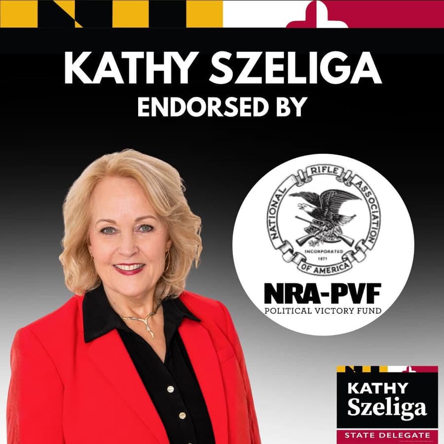 Kathy Szeliga endorsed by the NRA Political Victory Fund.